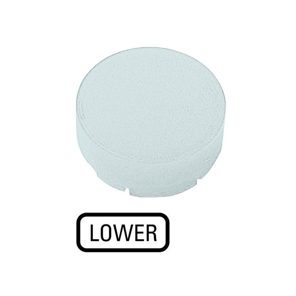 M22-XDLH-W-GB18 Button lens, raised white, LOWER image 4