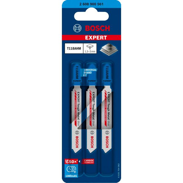 EXPERT Stainless Steel T118AHM Jigsaw Blade 3 pcs. image 1