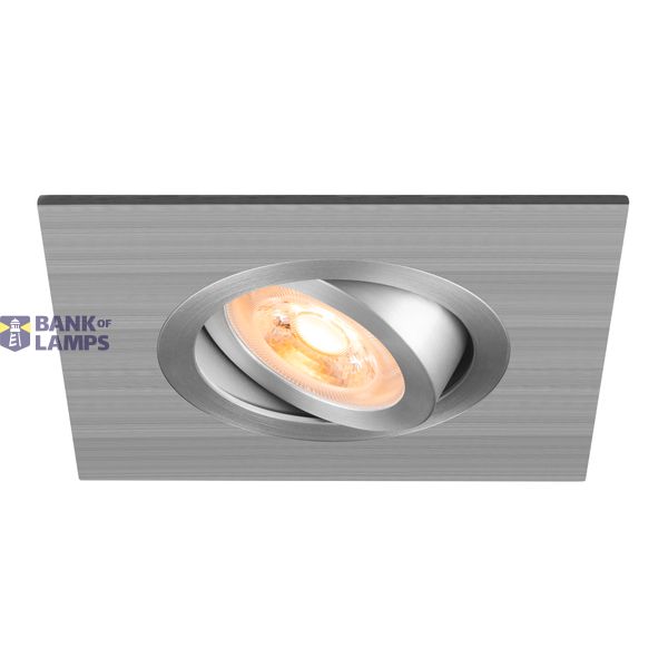 NEW TRIA® 75 XL, recessed ceiling light, square, max. 10W , GU10, aluminium image 1