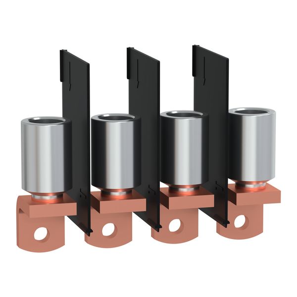 crimp lugs for aluminium cable with interphase barriers, 300 mm², TransferPacT, Frame 630 A, 4P, set of 4 image 1