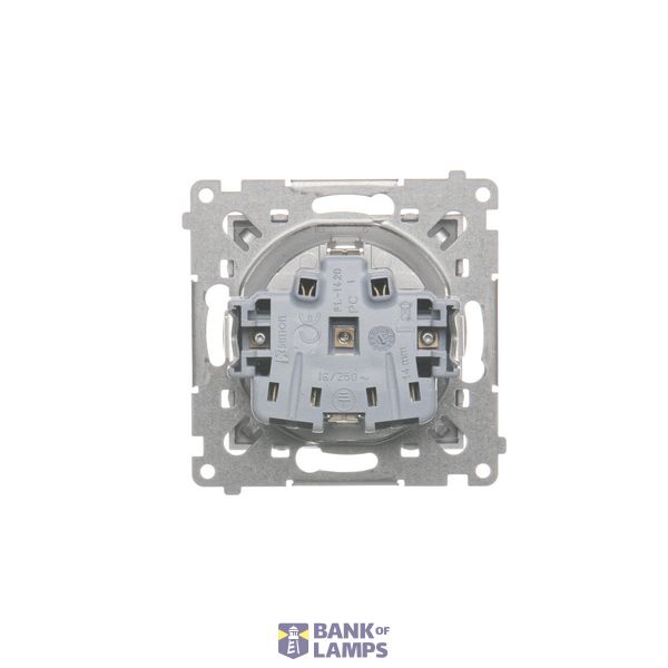 Double socket outlet with Schuko earthing and shutters, (Complete product), 16A, 250V, Screw, Bronze matt, metalic image 1