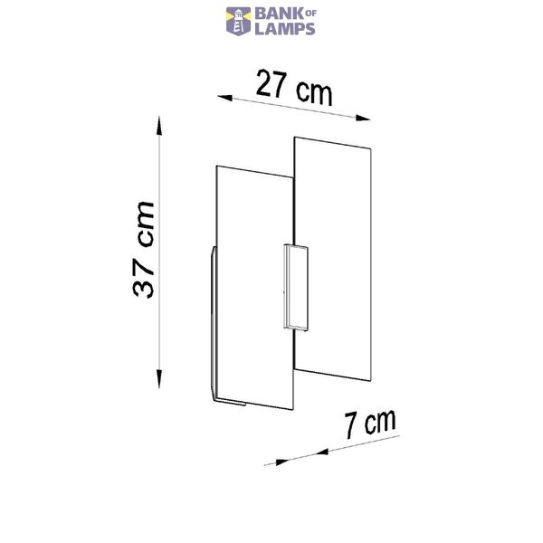 WALL LAMP FABIANO E27 2X60W IP20 image 5