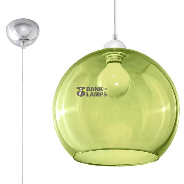 HANGING LAMP BALL GREEN E27 1X60W IP20 image 2