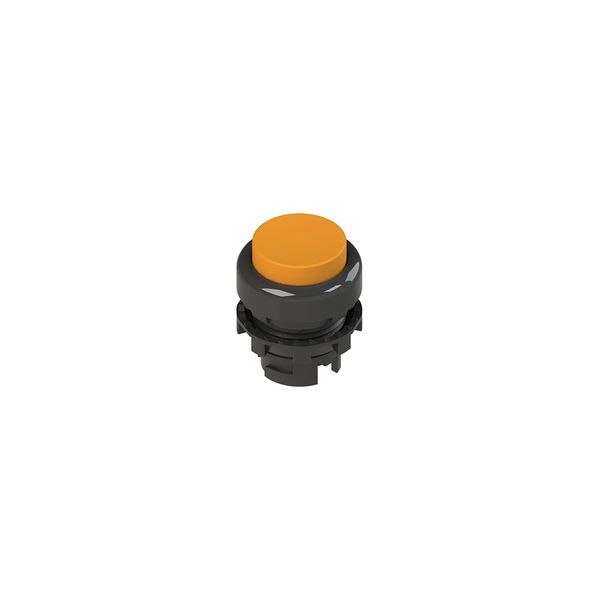 Spring-return orange projecting pushbutton image 1