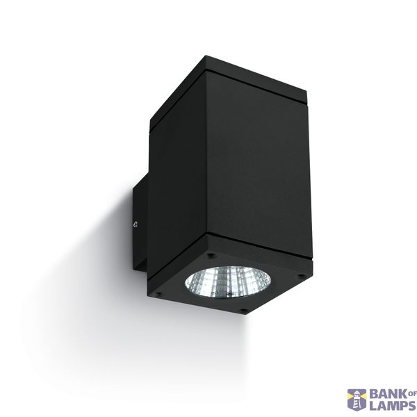 BLACK COB LED 2x6W WW IP54 230V image 1