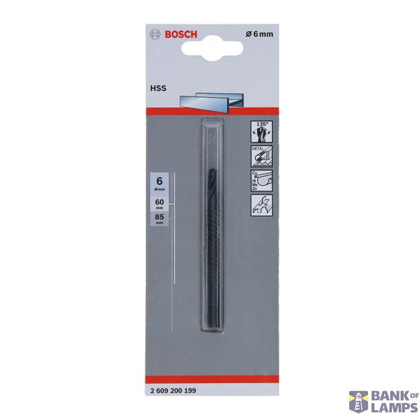 HSS routing drill bits 6 x 85 mm, d 6 mm 1 pcs. image 2