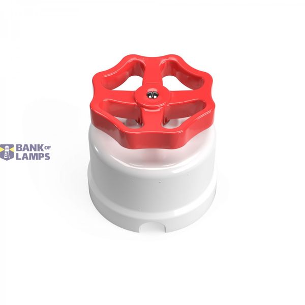 Switch/Diverter in white porcelain with knob image 1