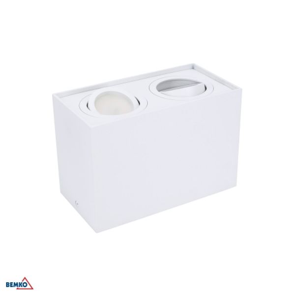DOWNLIGHT FITTING ORTAL 182X96 2XGU10 MAX. 2x50W WHITE image 1