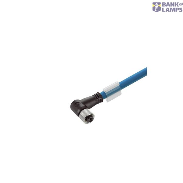 Ethernet Railway Cable (assembled), M12 D-code – IP 67 angled socket,  image 1