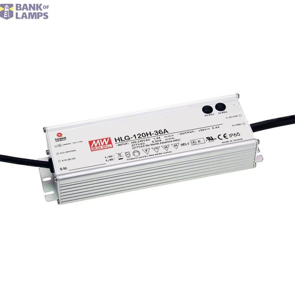 Mean Well LED driver constant voltage, constant current 120 W 6 A 20 V/DC 3 in 1 dimmer function, installation on flammable surfaces, furniture approval, outdoor, PFC circuit, dimmable, overload protection, overvoltage 1 piece. image 1