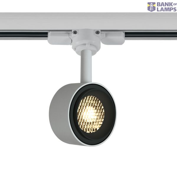 WHITE COB 8W WW TRACK SPOT 230V DIMMABLE image 1