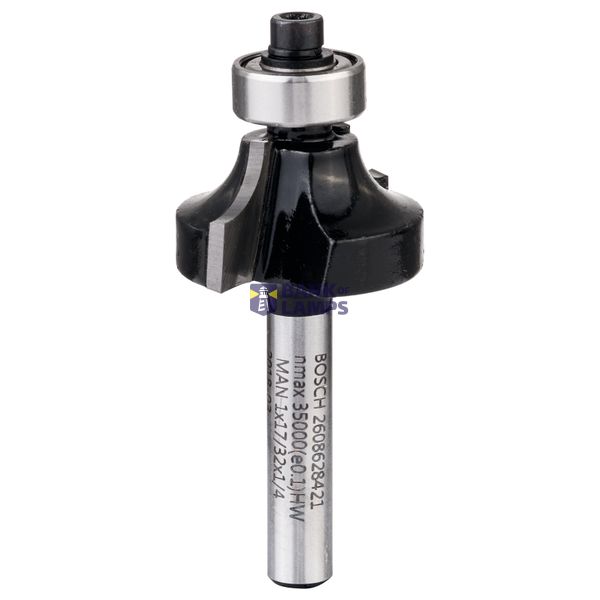 Rounding over bit, 1/4", R1 6.3 mm, D 25.4 mm, L 13.2 mm, G 54 mm image 1