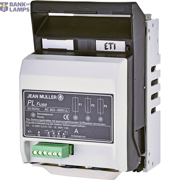 Fuse switch disconnector, HVL00 3P M8-M8 EFM image 1