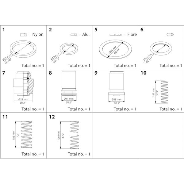 SCA Overhaul kit DN 25-40 image 1