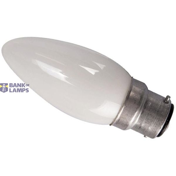 Incandescent Bulb C35 230V 40W BA15D frosted Bellight image 1