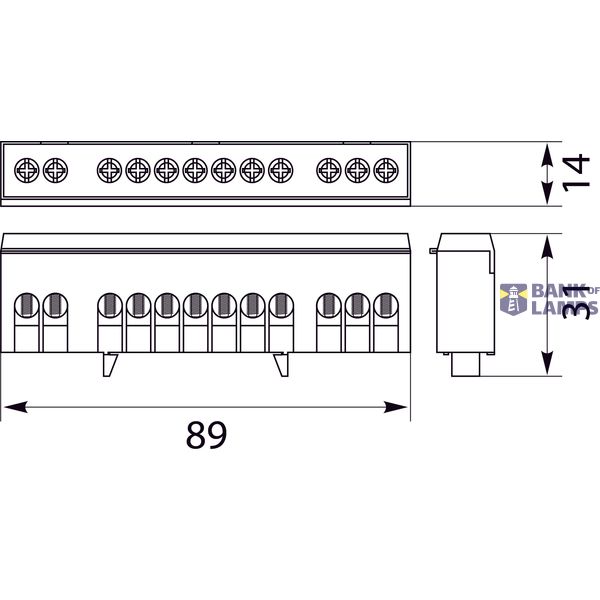 LZB-12P terminal strip image 2