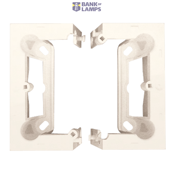 Single surface mounted box, cream white/electro white image 1