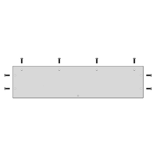 WSA Blind gland plate type K, gland plate cutout W520 D100mm image 1