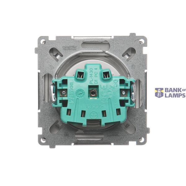 Single fiber optic socket, Bronze matt, metalic image 1