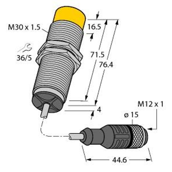 Inductive coupler Primary Side   NICP-M30-8P8-0.3-RSC12T image 1