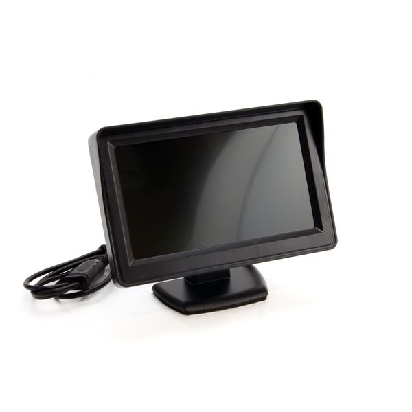 Parking assistant system TFT01 4,3" with HD-305 LED 4 sensors black inside mount image 1
