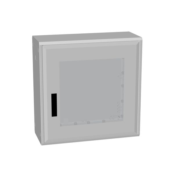 MAXIPOL Roof + bottom closed, 1 glazed door H750 W750 D312 image 1