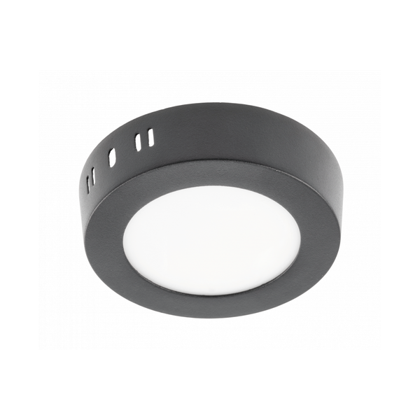 LED luminaire ORIS PLUS, 7 W, 560 lm, IP20, AC220-240V, 120°, 4000K, surface-mounted, black image 1