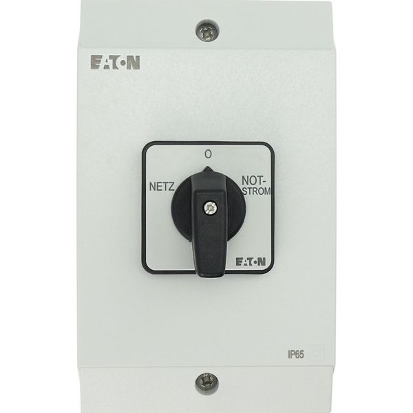 T3-4-8902/I2 Changeoverswitches, T3, 32 A, surface mounting, 4 contact unit(s), Contacts: 8, 60 °, maintained, With 0 (Off) position, Netz-0-Notstrom, Design numbe image 43