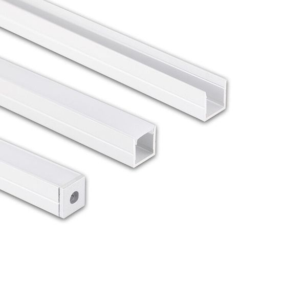 Attached aluminum profile PW white 11x11mm, Whitey diffusion 1m image 1