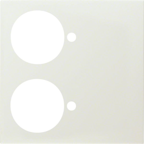 Center piece for presence, call/presence, call mute etc buttons, Berker S.1, cream, gloss image 1