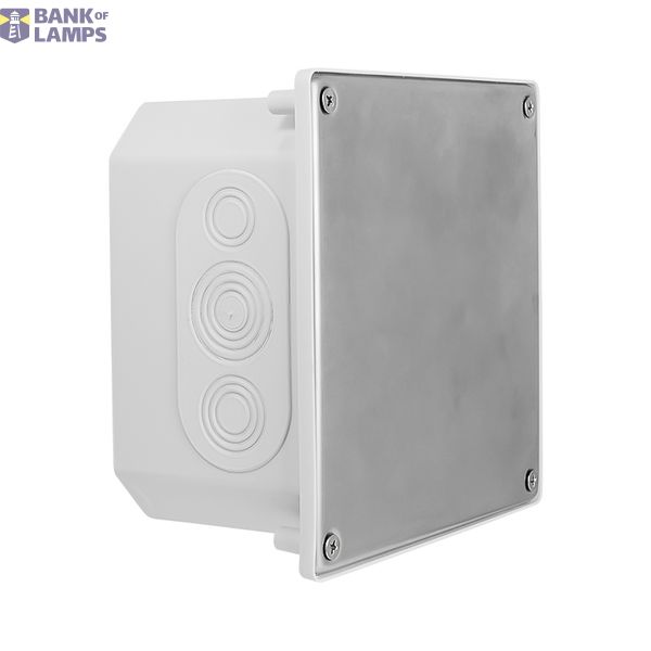 Flush-mounted facade box, hermetic Ppt-EH160 INOX, IK10, IP65, stainless steel cover image 1