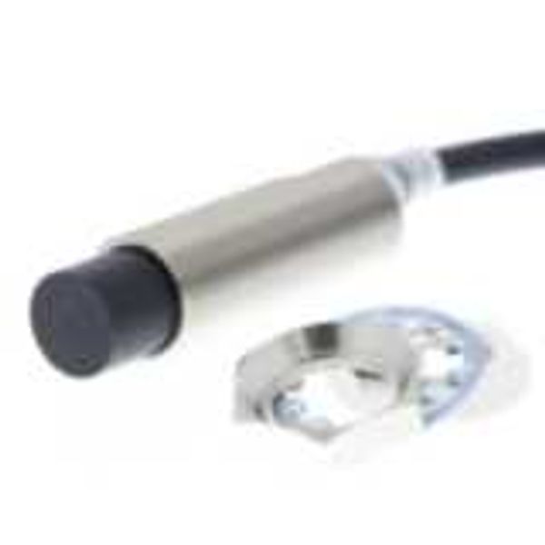 Proximity sensor, inductive, brass-nickel, M18, non-shielded, 20 mm, N E2E 8413B image 1