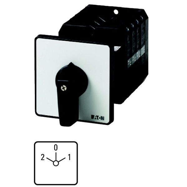 T5-4-88/Z Changeoverswitches, T5, 100 A, rear mounting, 4 contact unit(s), Contacts: 8, 60 °, maintained, With 0 (Off) position, 2-0-1, Design number 88 image 1