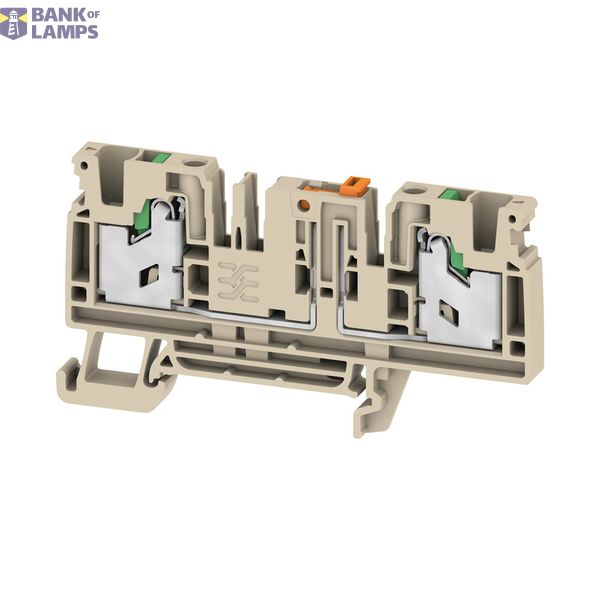 Test-disconnect terminal, SNAP IN, dark beige, 4 mm², 20 A, 500 V, Num image 1