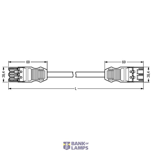 pre-assembled connecting cable Cca Plug/open-ended gray image 5