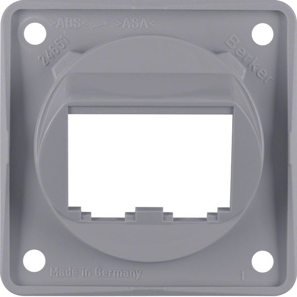 Integro Insert- Supporting Plate for 2 BTR-/E-DAT Modules, Grey Glossy image 1
