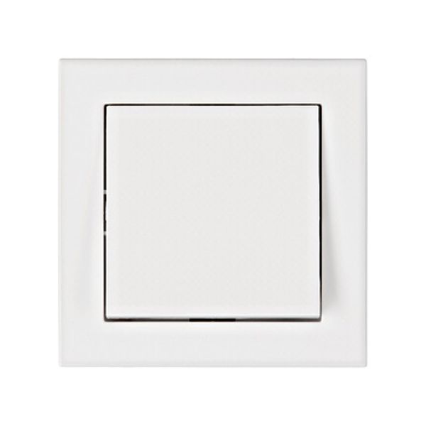 Two-way switch, complete, cage clamps, white image 1