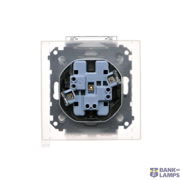 Triple switch with backlight, (module), 10AX, quick connection, Gold matt, metalic image 1