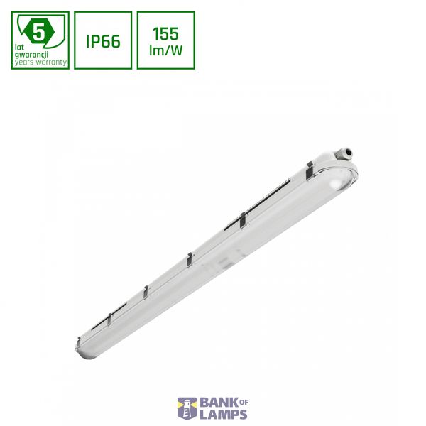 LIMEA GIGANT PRO HERMETYK 1200mm 40W CW 230V 120deg. IP66 IK10 1200x80x68mm 5YW. CASAMBI image 1