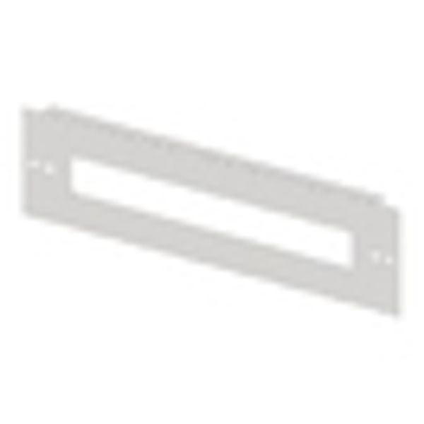 Divided front plate 4G3, 1 piece, sheet steel, 19MW image 2