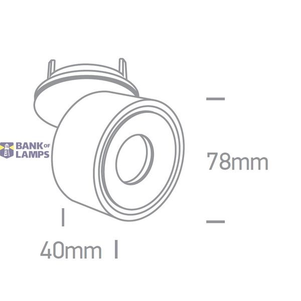 BLACK COB LED 8W WW IP20 230V image 2