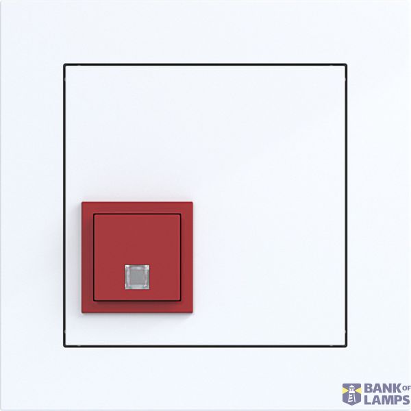 Call push button with cover frame, A.x/C.x, light white glossy image 1
