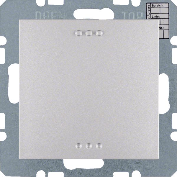 KNX CO2 sensor w. humidity and temperature regulation, S.x/B.x alu mat image 1