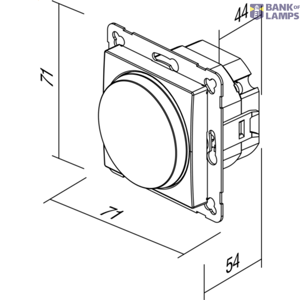 DIMMER ROTATIVE 2WAY RL 400W PW XO 4415041 image 3