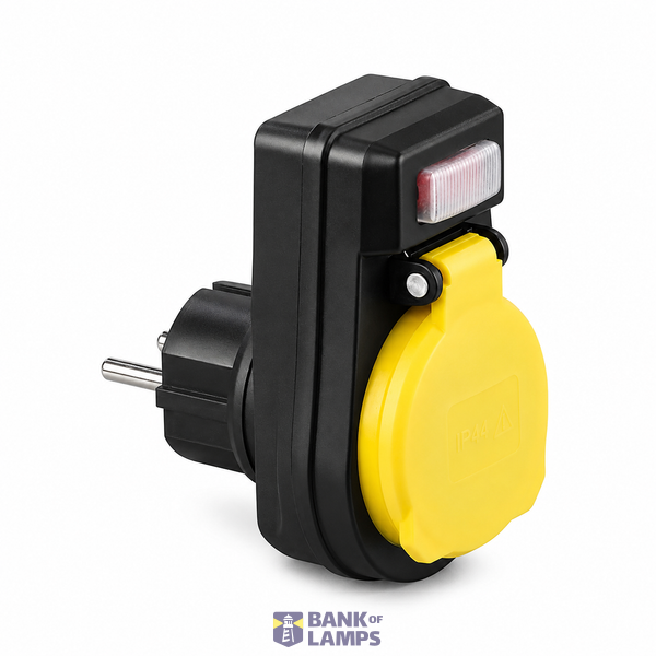 1-Way Socket Adapter 16A 250V~Max:3680W IP44 image 1