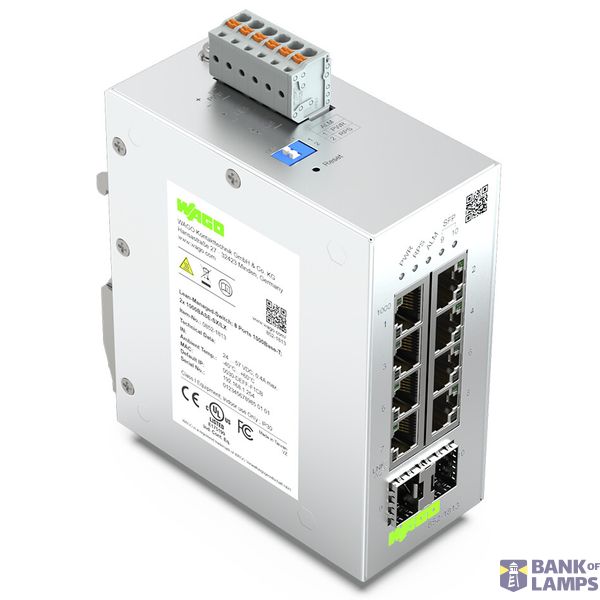 Lean Managed Switch 8-Port 1000BASE-T 2-Slot 1000BASE-SX/LX light gray image 2