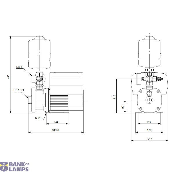 Booster pump CMBE5-62 I-U-C-C-D-B 1X200-240V 50/60 HZ image 3