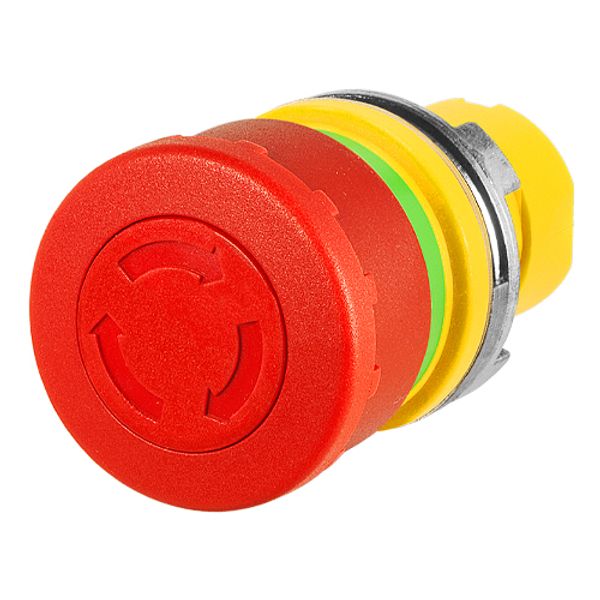 Mushroom push-button Ø 32, twist release, red image 1