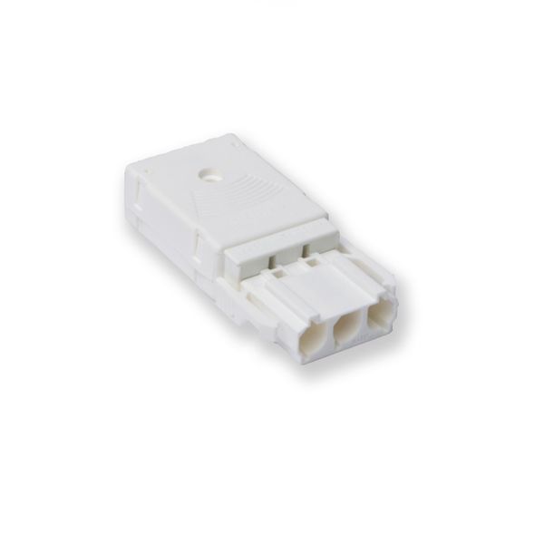Screwless coupler 3-p socket, white image 2
