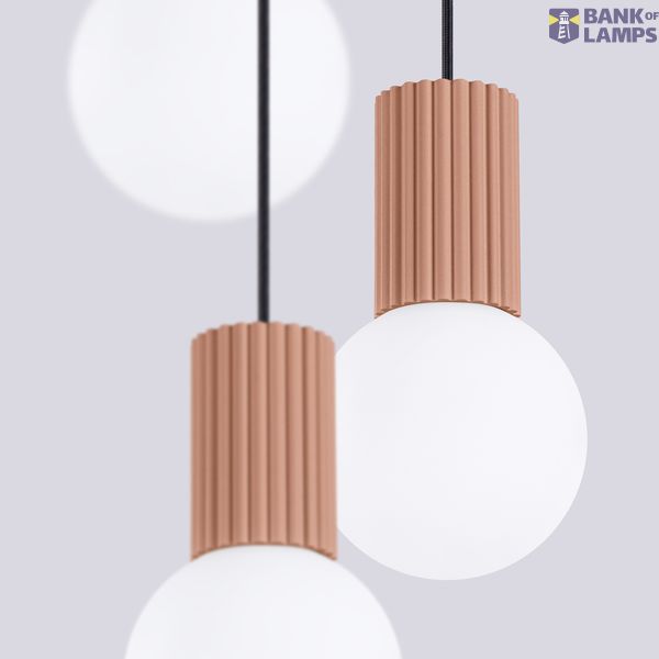 Pendant lamp HALO 3P mocha image 4